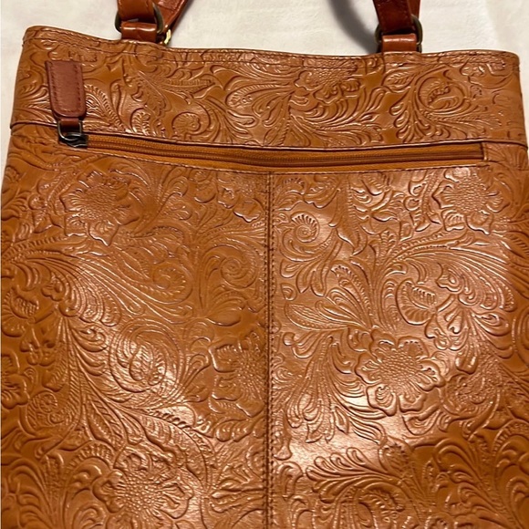 Faux Leather Tooled Bag - Picture 2 of 4